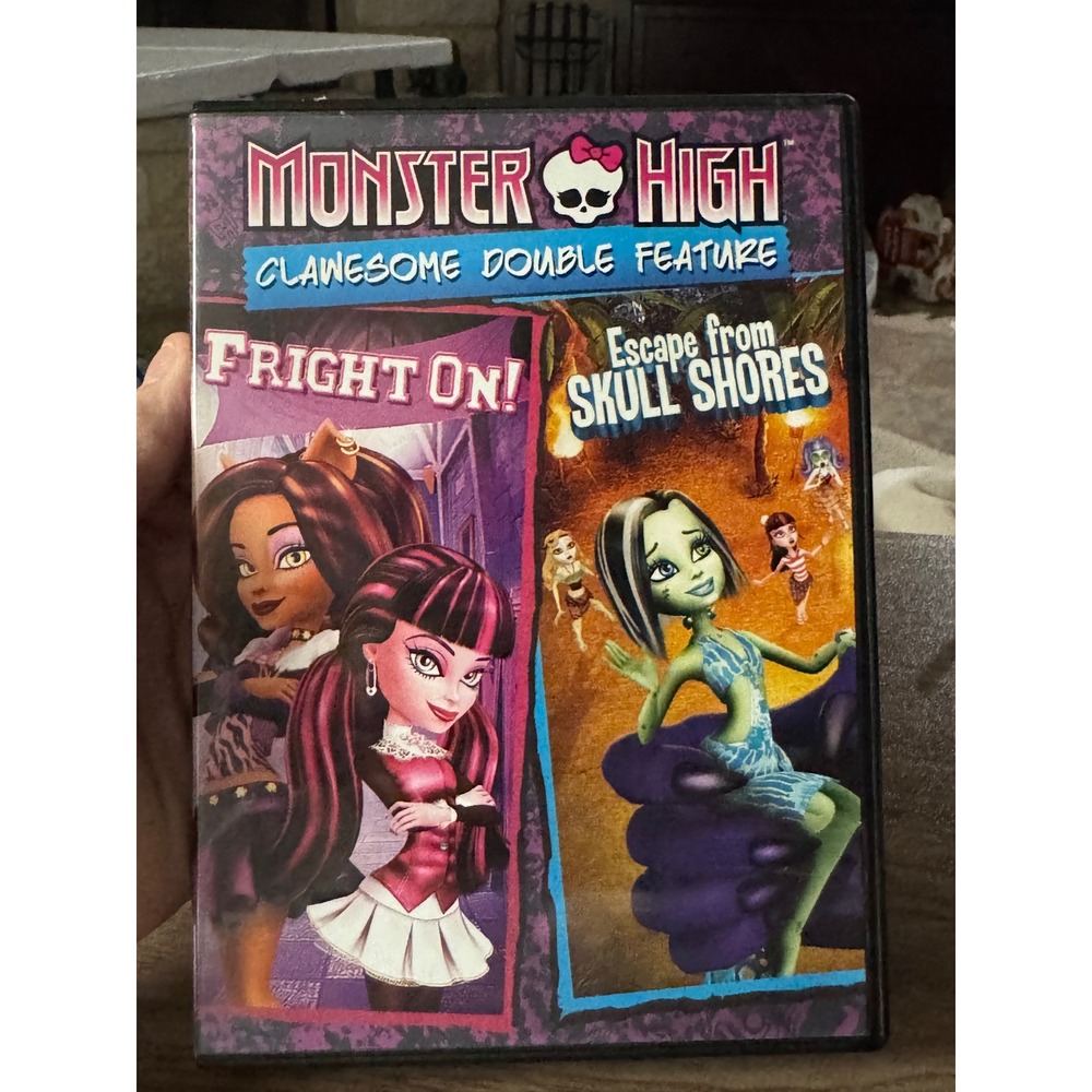 Monster High Clawesome Double Feature DVD Fright On! & Escape from Skull Shores